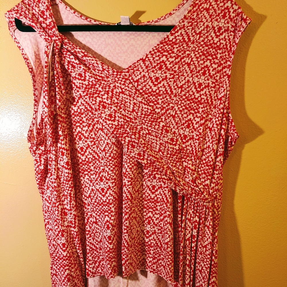 Burnt red print shirt Cato brand